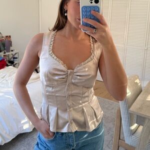Silky blouse with tags!